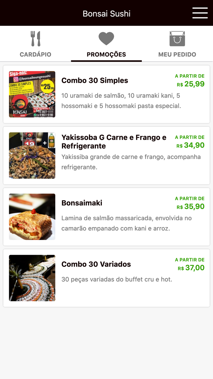 Bonsai Sushi Delivery