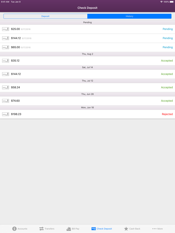 BankFive Mobile iPad screenshot 9 - Finance app