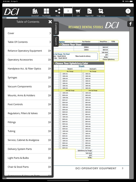 DCI Dental iPad screenshot 2 - Shopping app