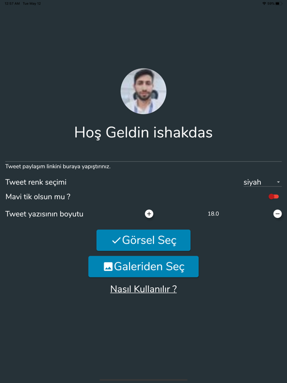 Screenshot #5 pour BesTweet - Arkaplan Değiştir