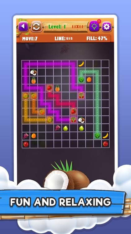 Fruit Puzzle Ninja: Line Link screenshot-3