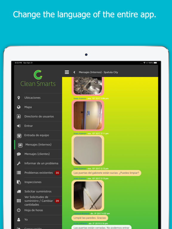 Clean Smarts (Legacy) iPad screenshot 8 - Business app