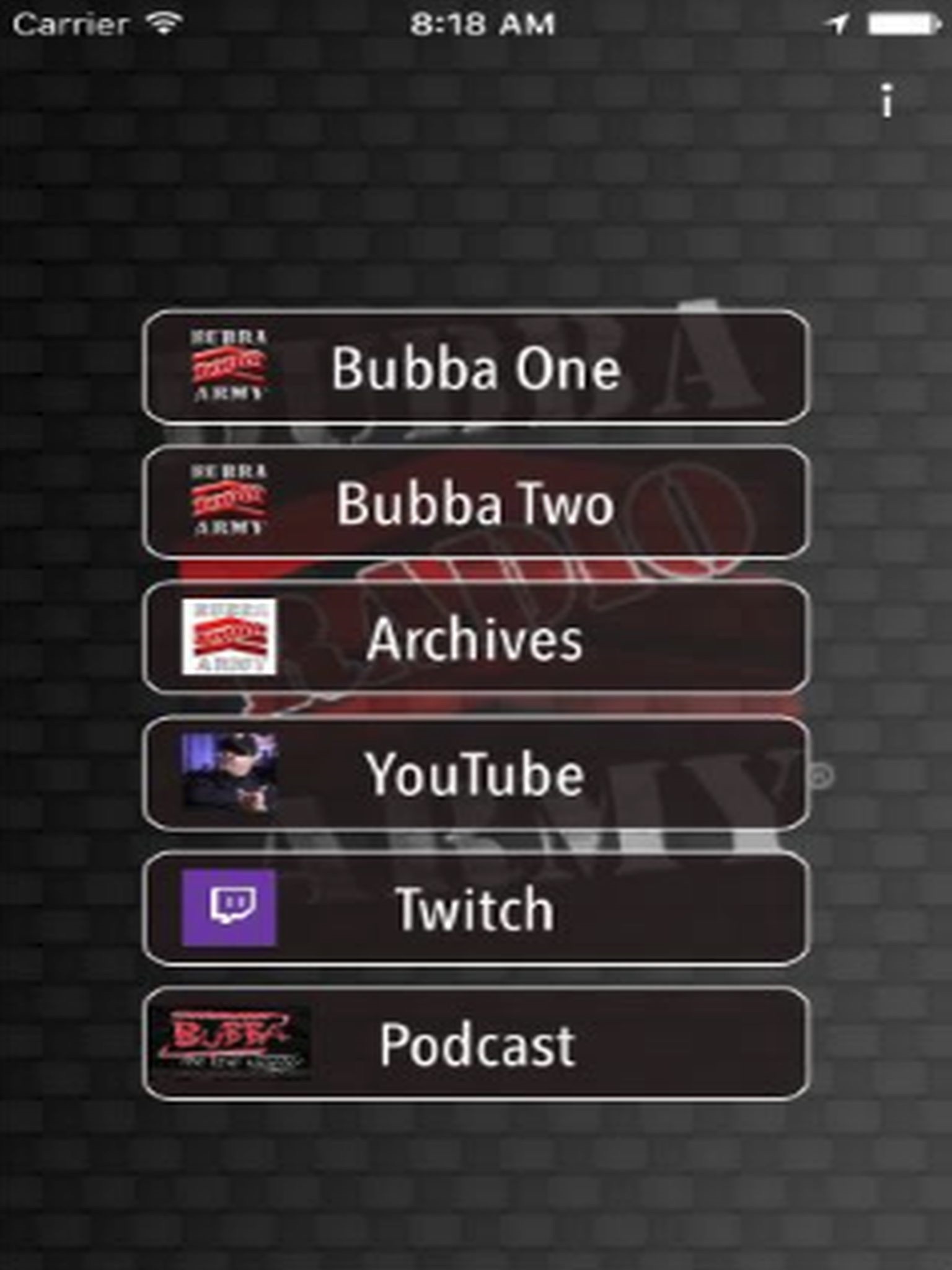 Bubba Army Radio screenshot 2