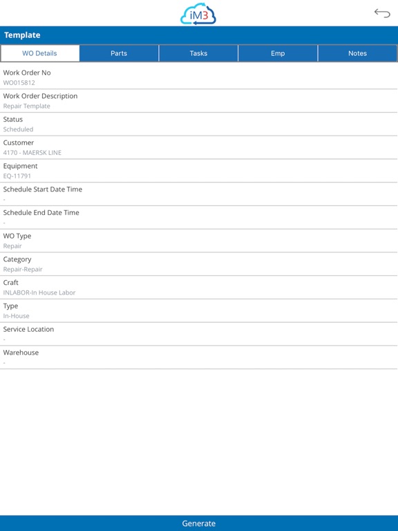 iM3 SCM Lite iPad screenshot 5 - Business app