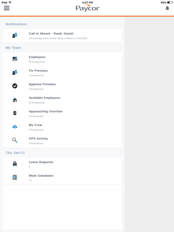 Screenshot #6 pour Paycor Time on Demand:Manager