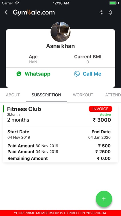 GymVale for Gym owner & member screenshot-3