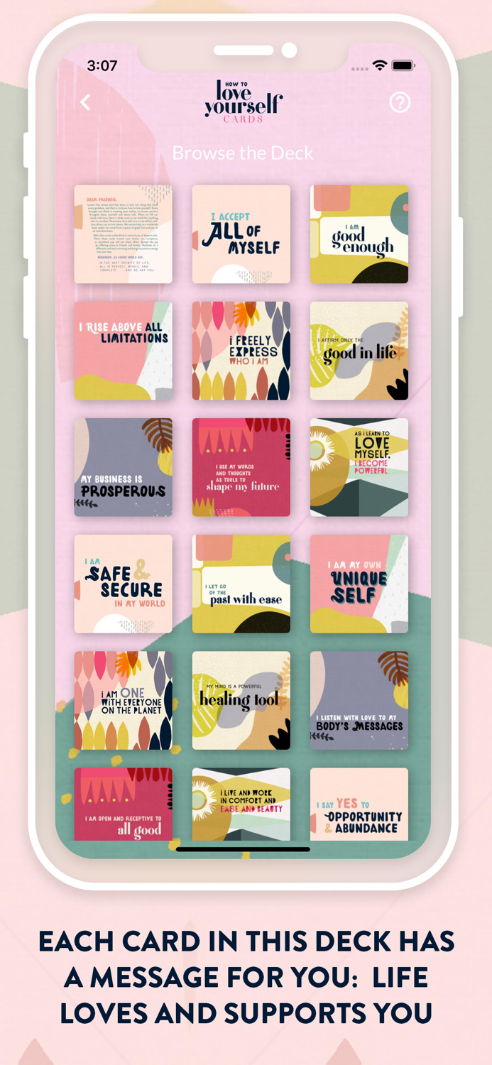 How to Love Yourself Cards