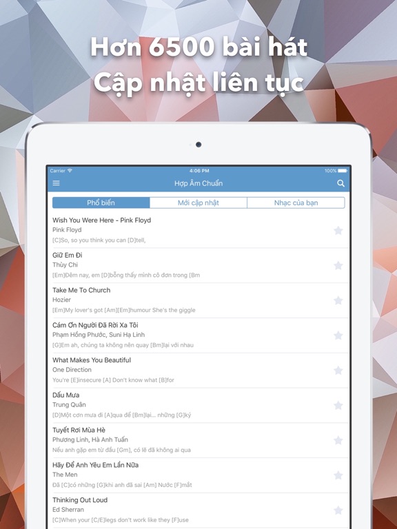 Screenshot #4 pour Hợp Âm Chuẩn - Guitar Tabs