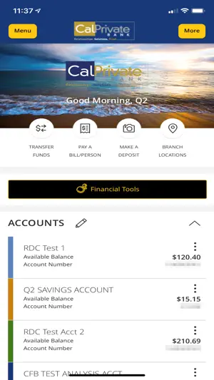 CalPrivate Bank screenshot 2