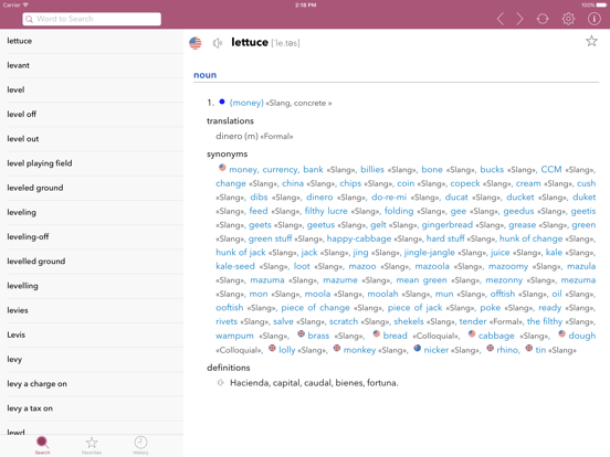 Screenshot #4 pour Spanish Slang Dictionary