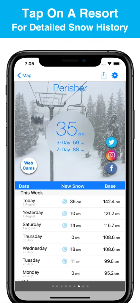 Australia Snow Map & Webcams - Weather App | MWM