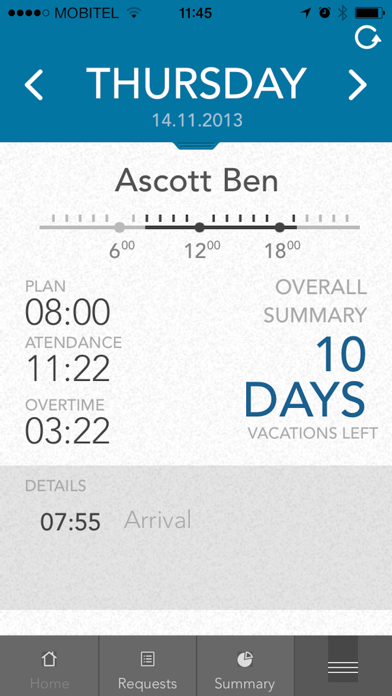 Screenshot #1 pour Spica Mobile Time