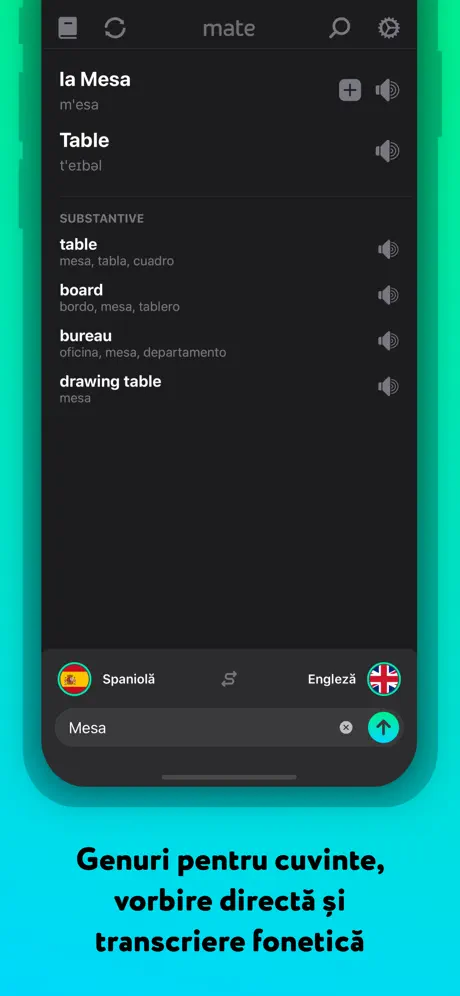 Mate – translate speech & text