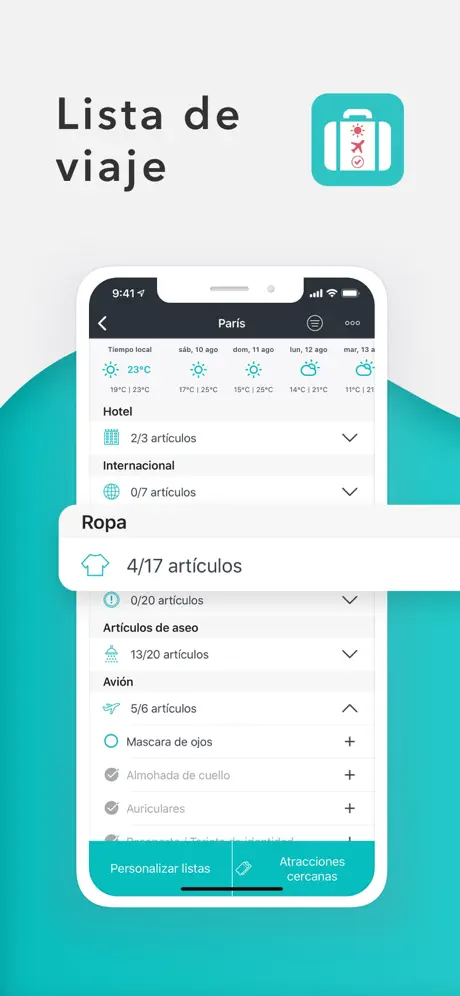 Packr - Lista Viaje y Equipaje