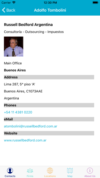 Russell Bedford Directory Screenshot