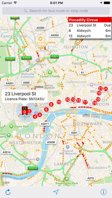 London Live Bus Mapのおすすめ画像4