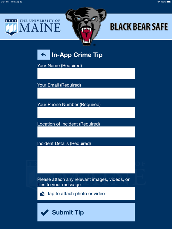 Black Bear Safe iPad screenshot 4 - Education app
