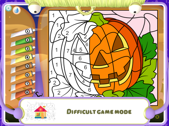 Color by Numbers - Halloween iPad app afbeelding 4