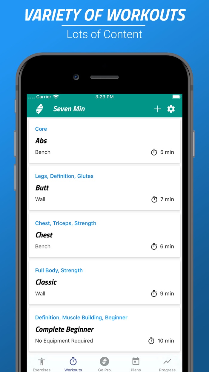 7 Minutes Workouts at Home