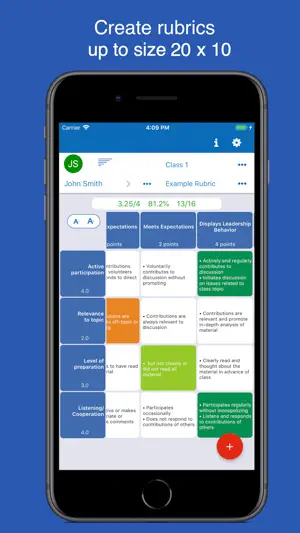 Rubric Scorer screenshot 1