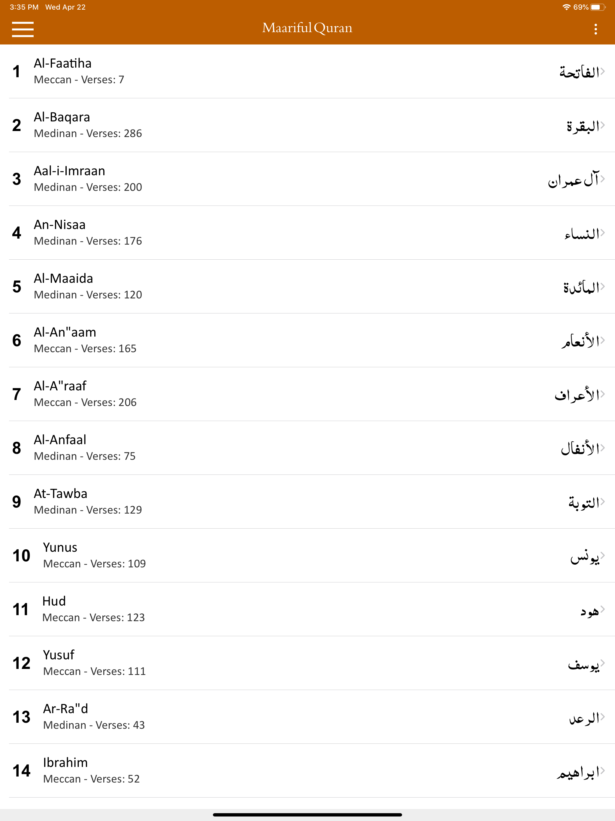 Marriful Quran in English