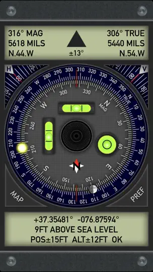 Capture d'écran de Pro Compass sur iPhone 1