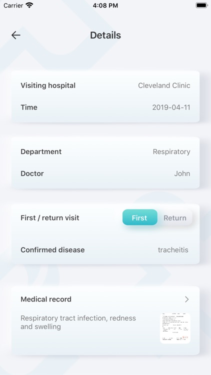 Case History Record screenshot-4