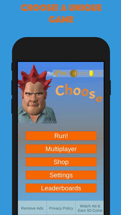 Screenshot #1 pour Choose: 3D Running Trivia