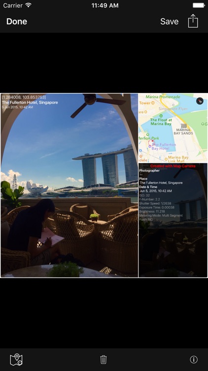 MapCamera: Add Map to Photo