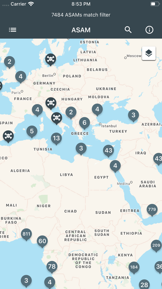 #1. ASAM (iOS) 由: National Geospatial-Intelligence Agency
