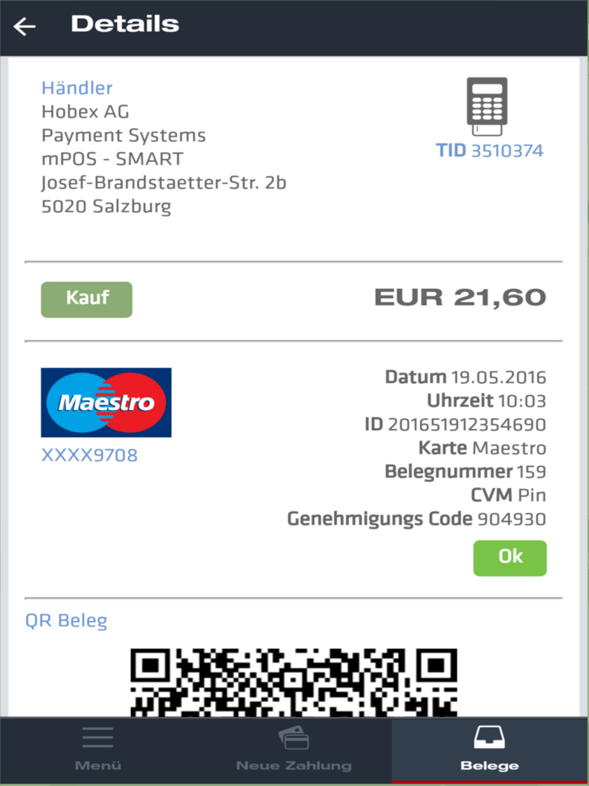 Hobex SMART screenshot 4