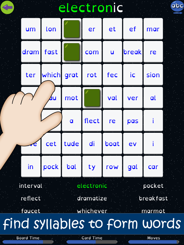 ‎Syllable Word Search - School Screenshot