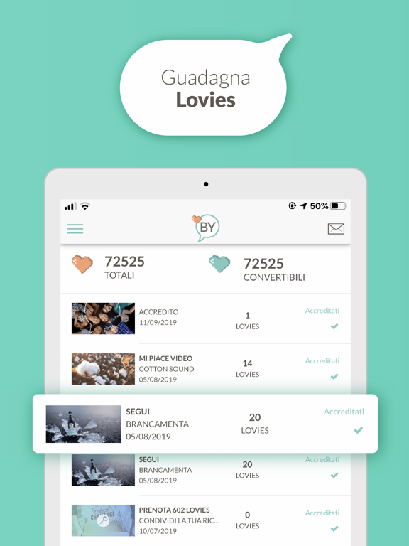 LovBY iPad screenshot 4 - Social Networking app