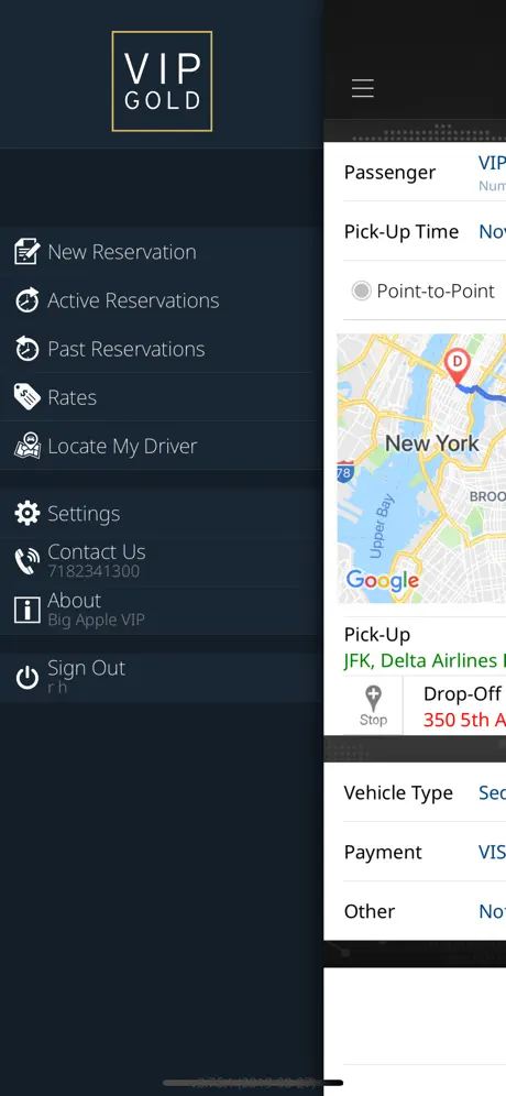 VIP Gold Booking App