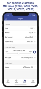 Jetting Yamaha YZ 2T Moto screenshot #3 for iPhone