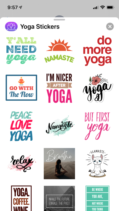 Screenshot #1 pour Yoga Stickers
