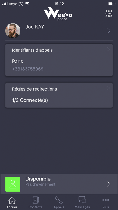 Screenshot #1 pour WeeVo Phone