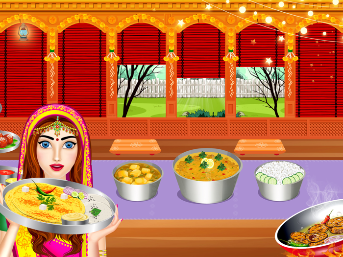 Cooking Indian Food Cafe