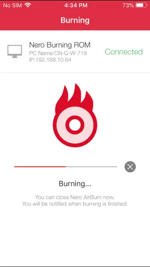 Nero AirBurn screenshot 4