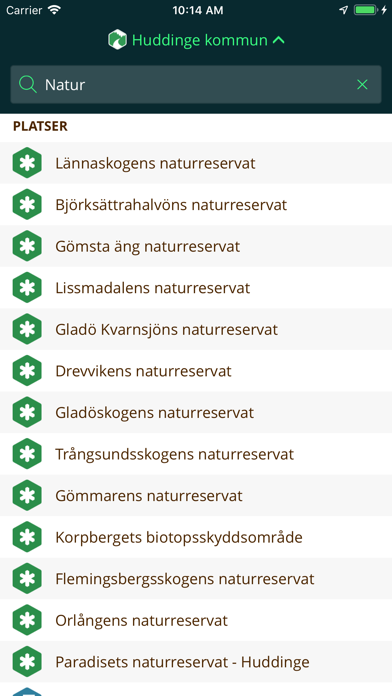 Huddinges Naturkarta Screenshot