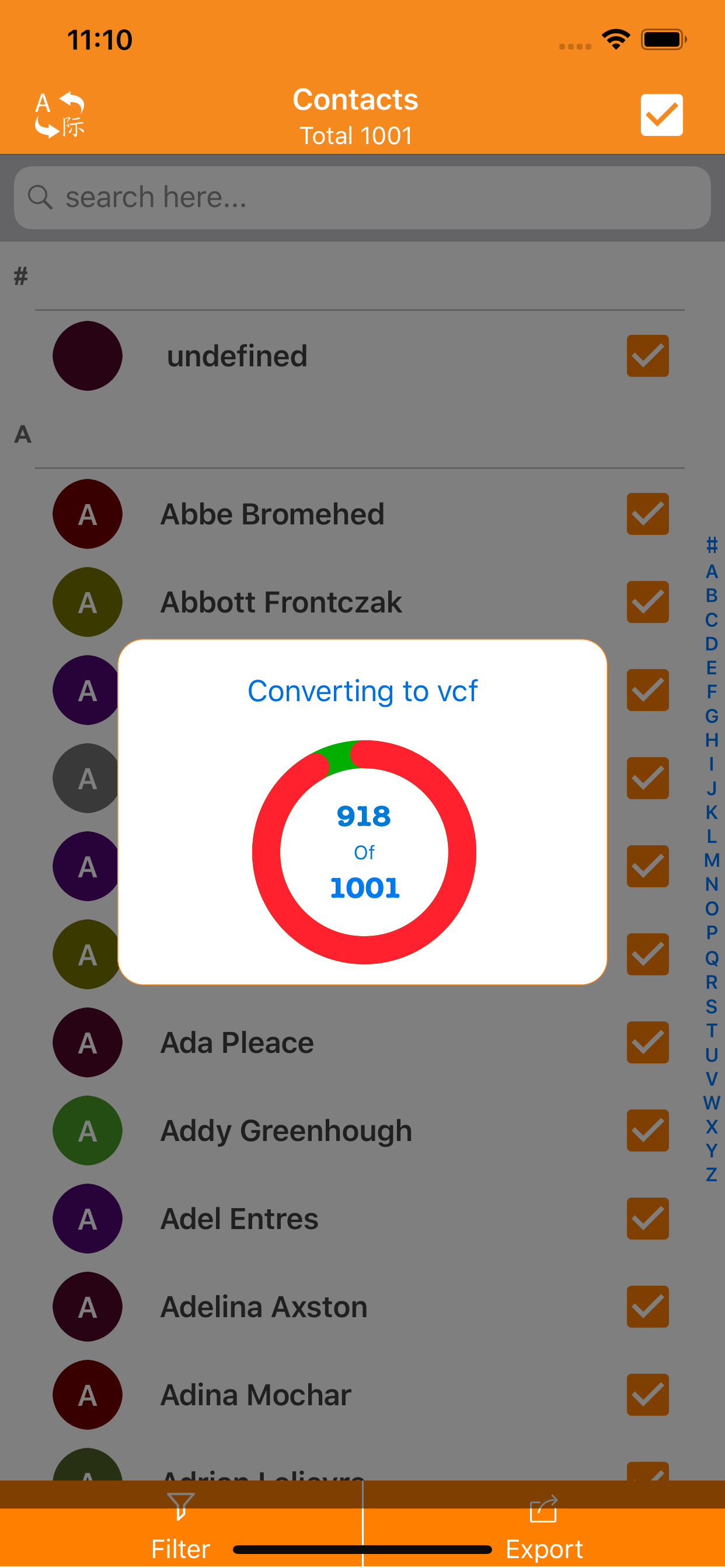 Contacts Backup Share & Export screenshot 4