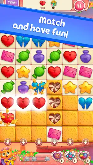 Sweet Hearts Match 3 screenshot 1