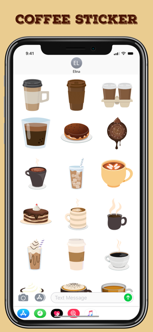 Coffee-Hot Coffee Stickers(圖2)-速報App