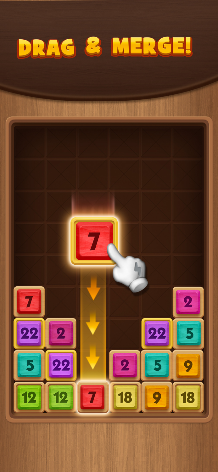 Drag It Merge Number Block 3D