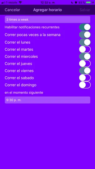 Captura de pantalla de Recordatorio De Medicación en iPhone 9