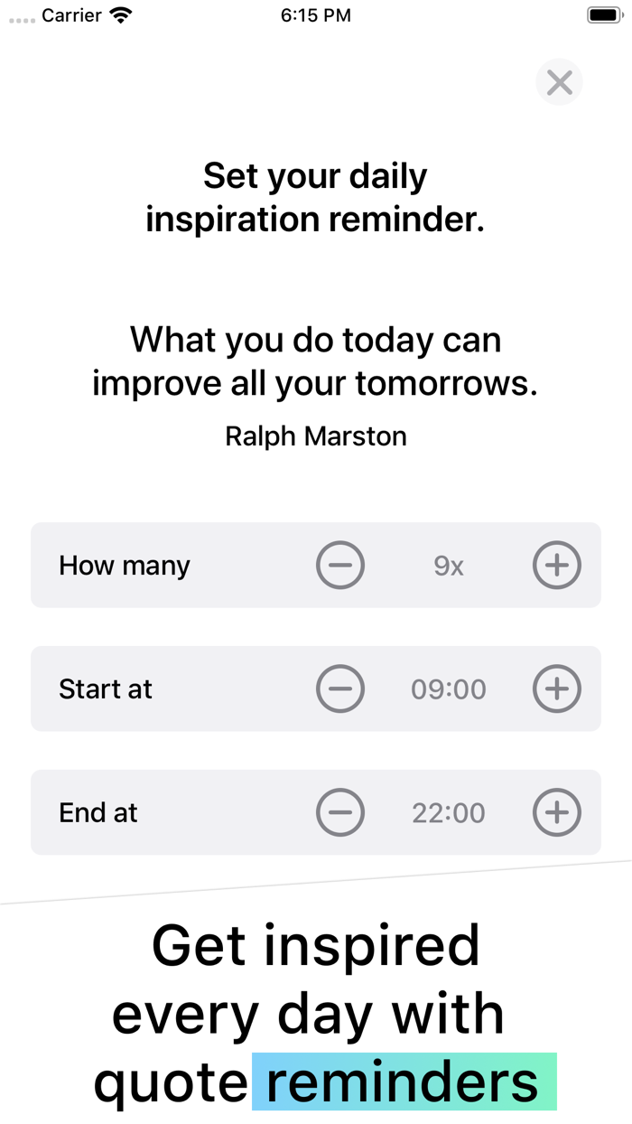 Citagram Daily quote reminder