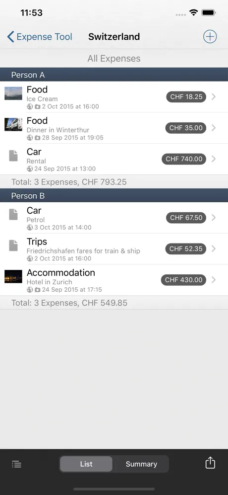 Expense Tool