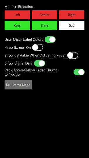 Capture d'écran de XAir Monitor Mixer sur iPhone 2