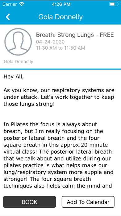 Pilates Haus Screenshot