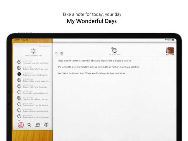 ‎My Wonderful Days Journal Screenshot